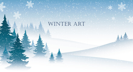 Serene winter landscape