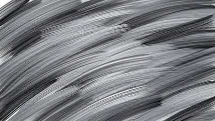 Abstract texture background with sweeping gray paint strokes in monochrome tones