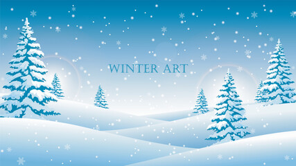 Serene winter landscape