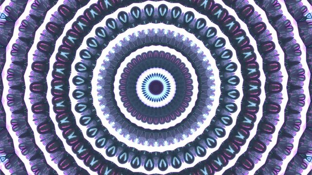 4K Colorful kaleidoscope background. Abstract multicolored motion graphics background for yoga specialist, astrology, art therapist, night club, music video.