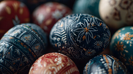 colorful easter eggs