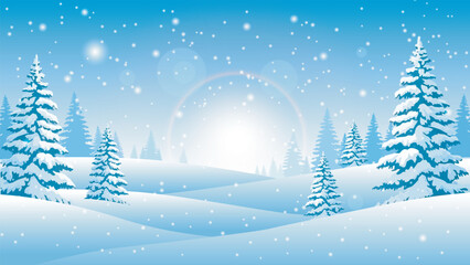 Serene winter landscape