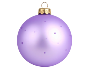 Lavender frosted sphere ornament with subtle speckled pattern