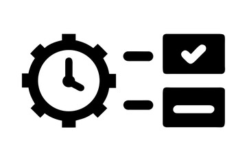 A serene landscape of a mountain range at sunset with a peaceful ocean