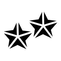 Obraz premium origami star Solid icon
