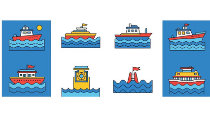 Obraz premium Global Emergency Disaster Symbol Set