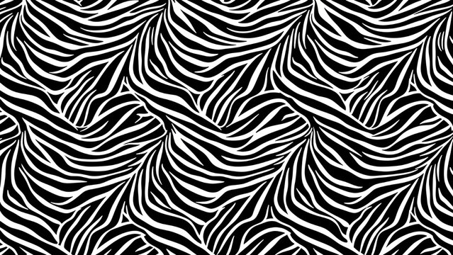 Vector de fondo de patr&oacute;n de piel de cebra de moda.
 Pieles de animales, fondo vectorial para dise&ntilde;o de telas, papel de regalo, textiles y papel tapiz.