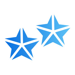 Obraz premium origami star Line Gradient Icon