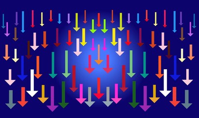 blue arrow background