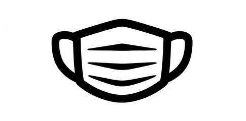 Protective Face Mask Icon Health Safety Symbol