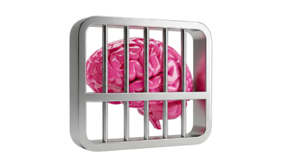 Brain trapped behind prison bars