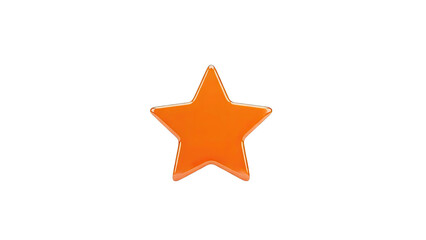 Obraz premium Glossy Orange Star