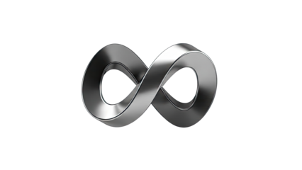 Metallic Infinity Symbol