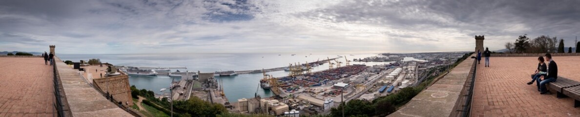 The city of Barcelona, spain