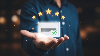 Businesswoman Holding Digital Tablet with European Union Flag and Checkmark Symbolizing Certification and Trust in European Market or Data Security