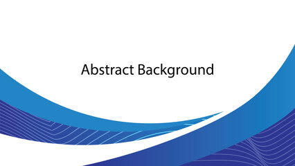 Abstract blue wave background with smooth flowing lines for modern business and digital design