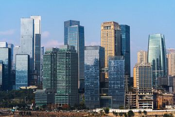 Fototapeta premium Chongqing Modern Urban Architecture Skyline