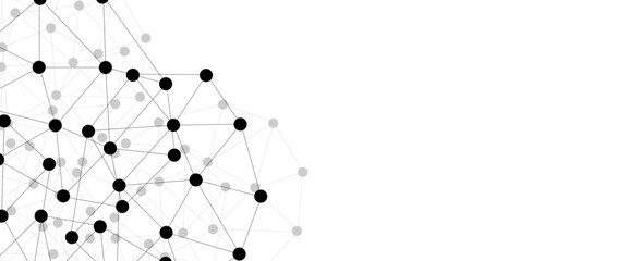 Abstract technology dot and line connection digital hi tech design concept background. Space for text. Vector illustration © Rayhan