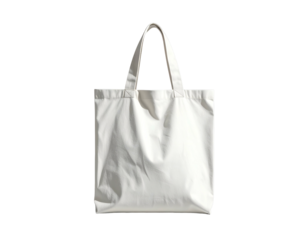 Minimalist canvas tote bag with sturdy handles against black