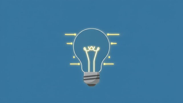 Illuminating Idea Concept A Bright Light Bulb Symbolizing Innovation and Creativity