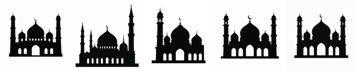 Islamic Mosque Silhouette Illustration