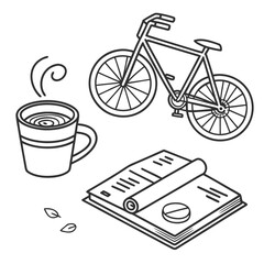 Simple Lifestyle Symbols and Daily Life Objects Icon Set