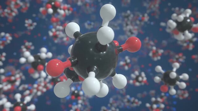 Detailed Molecular Structure: Interconnected Atoms Symbolizing Chemistry and Science
