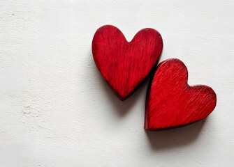Obraz premium Valentine’s Day Hearts Love Background