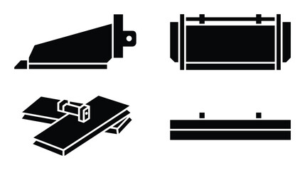 Woodworking projects diagrams showcasing carpentry joints, including mortise and tenon joints. Simple and easy illustration.