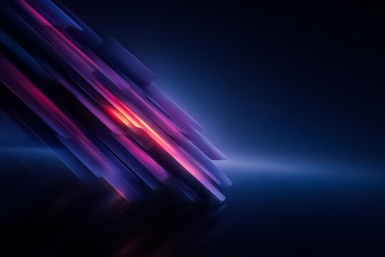 Blue background with purple and red lines. The lines are in a zigzag pattern - Powered by Adobe