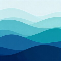 Abstract wave pattern in blue tones