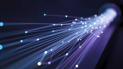 High-speed fiber optic network technology for fast digital data connection