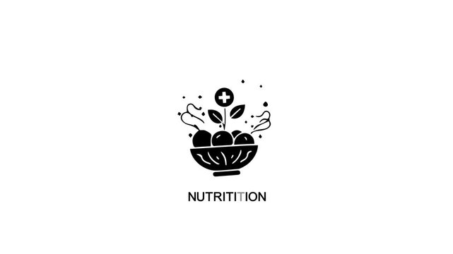 Healthy Food Logo Design animation