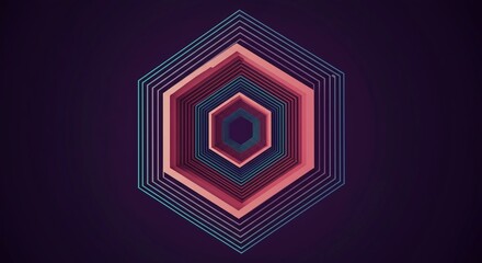 Dynamic flowing lines creating a hypnotic impossible structure. A vibrant digital pattern shifting perception of depth and space, dynamic, confusing, technology