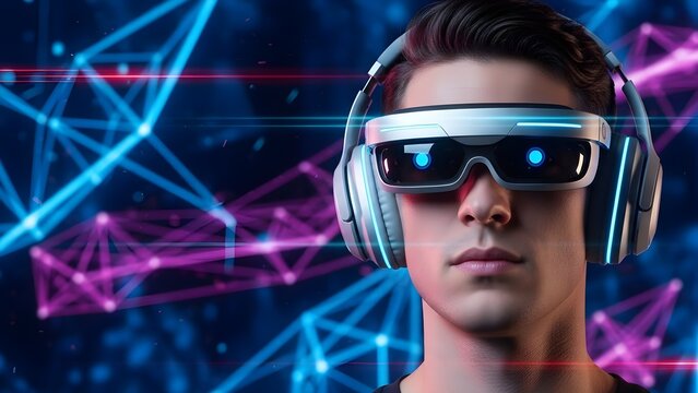 Primer plano de gafas de realidad aumentada con controles, Mockup de gafas inteligentes para campa�a de tecnolog�a, Imagen para editorial de tecnolog�a portable