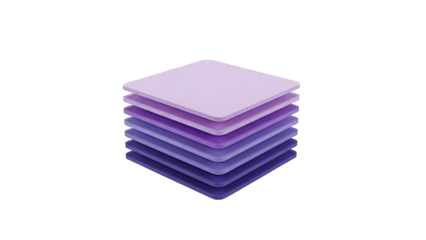 Stacked Purple Squares with Rounded Corners