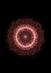 Detailed abstract visualization of the energetic quantum vacuum field, representing the hidden fabric of spacetime and virtual particles, virtual, abstract, spacetime