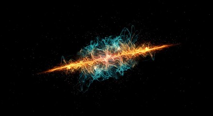 Abstract visualization of the fabric of spacetime, depicting complex quantum vacuum fluctuations, energy potentials, and theoretical field excitations, abstract, pattern, background