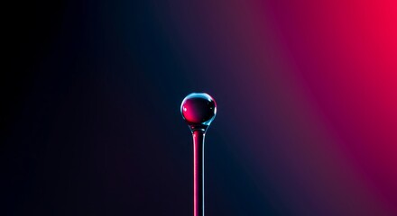 A sharp, focused object remains centered while the surrounding environment melts and dissolves into an abstract wash of color and light, technology, digital, selective focus