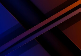 Dynamic abstract composition featuring strong visual imbalance and uneven forms created by contrasting deep colors and sharp diagonal lines, chaos, background, pattern