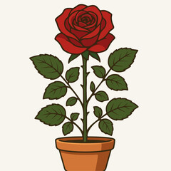 illustration of blooming roses