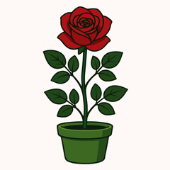 illustration of blooming roses