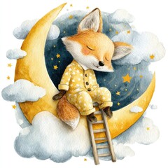 Comfortably Napping Under the Moonlight