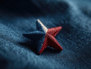 American Flag Star Embroidered