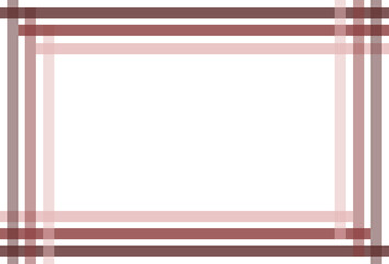 Strawberry Chocolate Color Abstract Frame on White Background