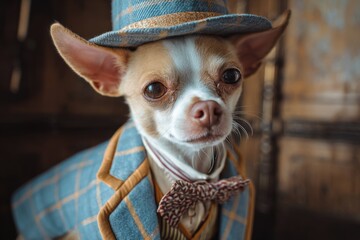 Adorable Chihuahua in Hat