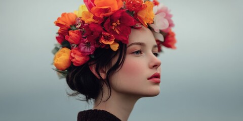 Vintage Flower Crown Portrait