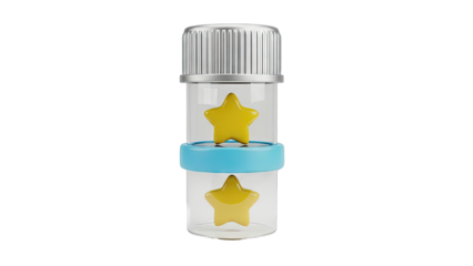 Stackable Baby Bottle with Star Toys