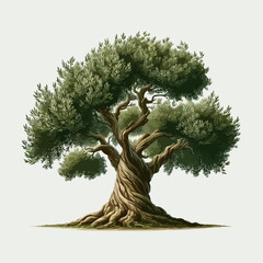 olive tree illustration