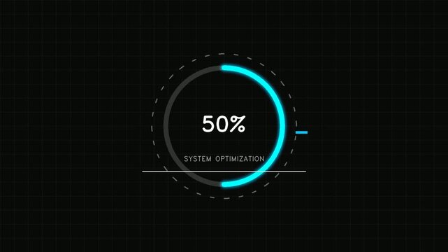 loading circle scifi hud